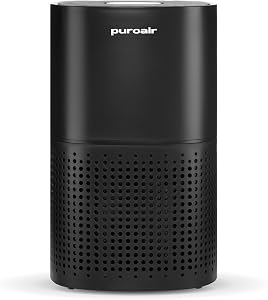 PuroAir 240 HEPA Air Purifiers for Home Pets Air Cleaner up to 1,000 Ft² - HEPA Filter + C