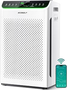 Air Purifier for Home Large Room Up to 3850Ft² with Washable Filter, HEPA Air Cleaner with