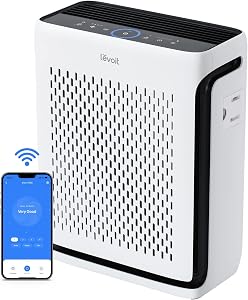 LEVOIT Air Purifier for Home Large Room Up to 1073Ft² with Air Quality Monitor, AHAM VERIF