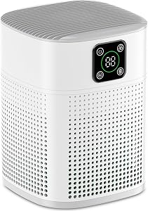 Air Purifiers for Bedroom, Honeyuan H13 HEPA Air Purifier for Home Large Room 1095 sqft, A